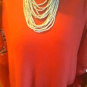 White shell stone necklace